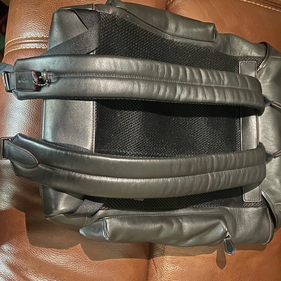 Coach Black Leather Urban Backpack - Picture 2 of 10